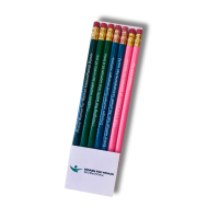 Women for Women International branded pencils.