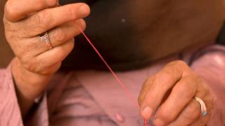 Woman sewing 