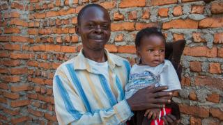 Mokili from the Democratic Republic of the Congo learnt to respect his wife. Photo: Alison Wright