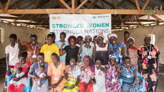 A group of women enrolled in the Stronger Women, Stronger Nations programme in Yei, South Sudan. Photo: Charles Atiki Lomodong
