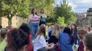 Our members and new students at our annual Fresher’s Welcome Picnic. Credit: Kyra Guenther