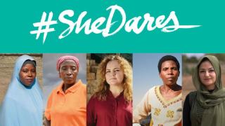 #SheDares is a global campaign to champion women who dare. Photo Credit: Women for Women International