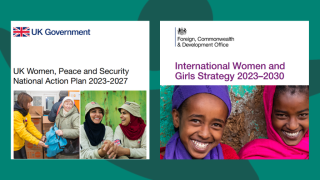 The UK’s WPS NAP and International Women and Girls Strategies. Photo: UK Government