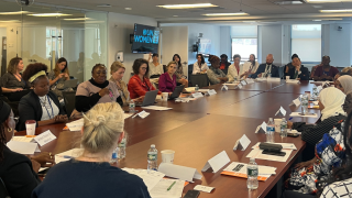 Attendees of the HL Roundtable hosted by UN Women