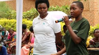 Adolescent girls programme launch event. Photo: Women for Women Rwanda