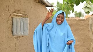 Hadiza at her home in Bauchi, northern Nigeria. Photo: Women for Women International  