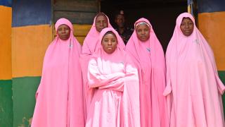 Hadiza with other members of her Change Agent group. Photo: Women for Women International  