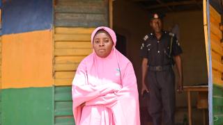 Hadiza in her community. Photo: Women for Women International  