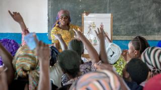 Women in classroom
