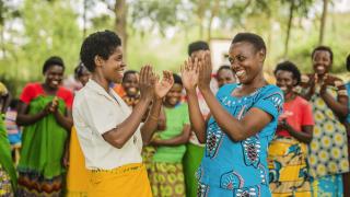 Programme participants in Rwanda.