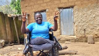 Mary at her home in Fwil community, Vwang District of Jos South Local Government Area of Plateau State, northern Nigeria. Since 2000, Women for Women International - Nigeria has reached more than 84,306 women. Photo: Women for Women International