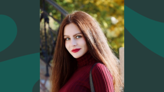 Anna Orel, a member of the team at The Andreev Family Foundation – Women for Women International’s local partner organisation supporting women survivors of war in Ukraine. Photo: Anna Orel