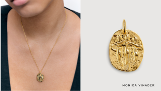 To celebrate a decade of support, Monica Vinader have launched a Sisterhood Pendant, donating 100% of sales to our work throughout the month of March. Credit: Monica Vinader