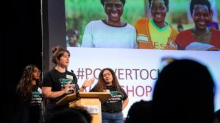 Our team shared insights from the Adolescent Girls Programme, emphasising why supporting girls during adolescence is key to breaking cycles of inequality and enabling them to lead change in their communities. Photo credit: Mulberry Schools Trust.