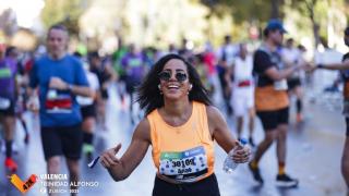 Pushing through every kilometre, Anat ran the Valencia Marathon and raised more than ÂŁ1,000 for Women for Women International. Photo credit: Anat.