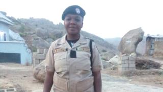 Ruth became the only female security officer in her community, using her role to challenge barriers and actively protect and build peace where she lives. Photo credit: Women for Women International.