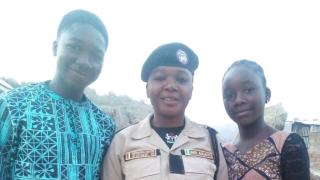 Ruth’s work as a security officer and peacebuilder is rooted in her role as a mother, helping create a safer, more stable community where families like hers can thrive. Photo credit: Women for Women International.