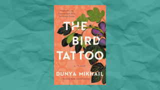 The Bird Tattoo book cover on blue background