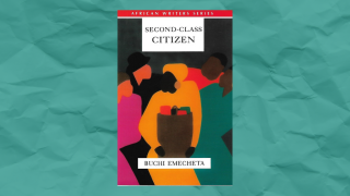 Second-Class Citizen Book Cover on Blue background