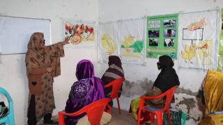 Women for Women International classroom in Afghanistan.