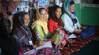 Participants in Afghanistan taking part in our year-long programme. Photo: Rada Akbar