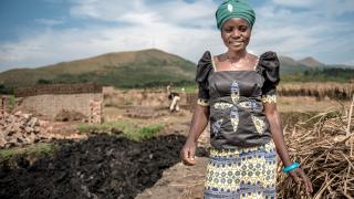 Cinama, a Women for Women International programme graduate in the DRC. Photo: Ryan Carter