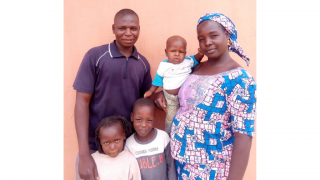 Saratu and her family. Photo credit: Women for Women International