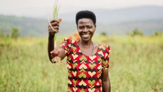 A member of cooperative formed by Women for Women International in Rwanda. Photo: Serrah Galos