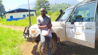 "When you go to the field you see the joy our work is bringing to the communities where we work," shares Aganze, en route to visit one of our training centres in eastern DRC. Photo: Women for Women International