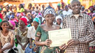 Husband and wife celebrate graduation - DRC - Ryan Carter