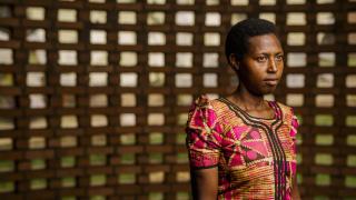 Francine fled to Burundi during the 1994 genocide in Rwanda. Before the genocide, she used to go to school.