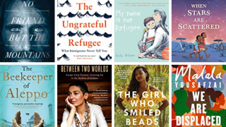 A selection of books about the refugee experience