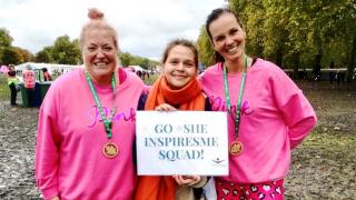 Shivonne, Aleks and Brita after completing the 2019 Royal Parks Half Marathon.