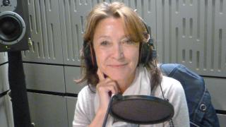 Cherie Lunghi recording the BBC Radio 4 Appeal.