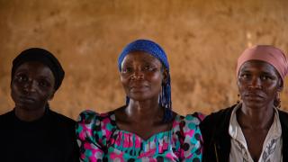 Women for Women International-Nigeria programme participants attend training in Jos, which shelters thousands of internally displaced people fleeing Boko Haram and ethnic violence. Photo: Sefa Nkansa