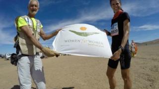 Selina with WfWI flag