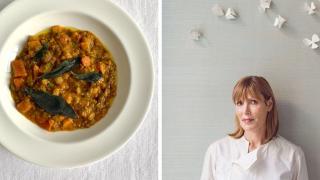 Skye Gyngell, is an Australian chef who is best known for her work as food editor for Vogue, and for winning a Michelin star at the Petersham Nurseries Cafe.