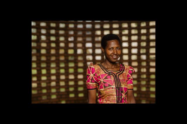 A Women for Women International programme participant in Rwanda. Photo: Serrah Galos 