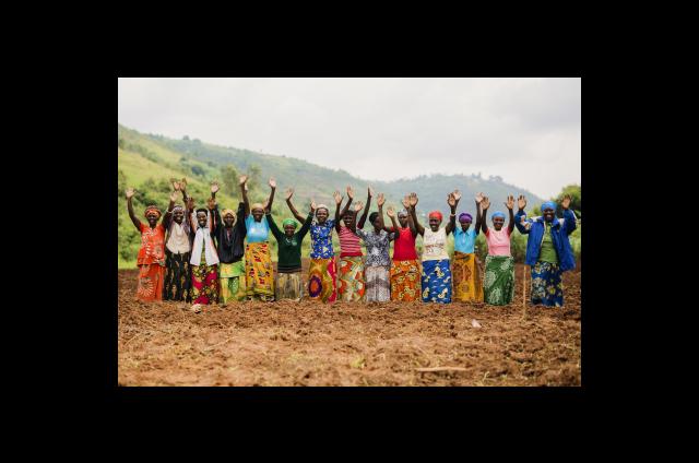 Members of the Isangano cooperative formed by Women for Women International graduates. Photo: Serrah Galos